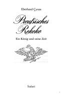Cover of: Preussisches Rokoko by Eberhard Cyran