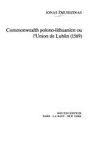 Commonwealth polono-lithuanien by Jonas Žmuidzinas