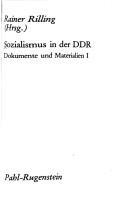 Cover of: Sozialismus in der DDR by Rainer Rilling (Hrsg.).