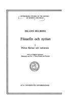 Cover of: Filosofin och nyttan =: Philosophy and use