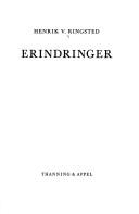 Cover of: Erindringer by Henrik Vibe Ringsted
