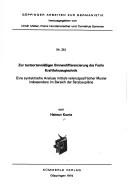 Zur textsortenmässigen Binnendifferenzierung des Fachs Kraftfahrzeugtechnik by Helmut Kuntz