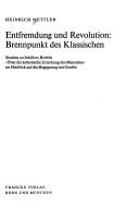 Cover of: Entfremdung und Revolution by Heinrich Mettler