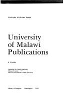 University of Malawi publications by Fassil Aradoum