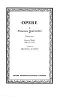 Cover of: Opere di Francesco Guicciardini