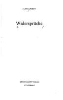 Cover of: Widersprüche. by Jean Améry