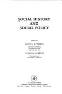 Cover of: Social history and social policy