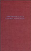 Cover of: Professional ethics of public accounting