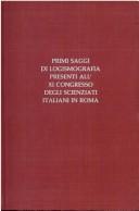 Primi saggi di logismografia presentati all XI Congresso degli scieniati italiani in Roma by Giuseppe Cerboni