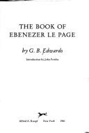 The book of Ebenezer Le Page by G. B. Edwards