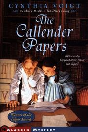 Cover of: The Callender papers by Cynthia Voigt