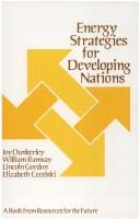 Cover of: Energy strategies for developing nations