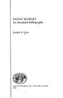 Cover of: Fanny Burney: an annotated bibliography