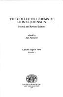 Cover of: The collected poems of Lionel Johnson