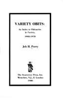 Variety obits by Jeb H. Perry