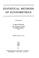 Cover of: Statistical methods of econometrics