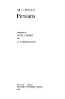 Cover of: Persians by Aeschylus