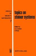 Cover of: Topics on Steiner systems