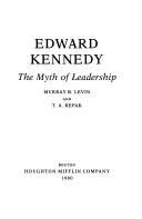 Cover of: Edward Kennedy by Murray Burton Levin