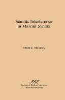Semitic interference in Marcan syntax by Elliott C. Maloney