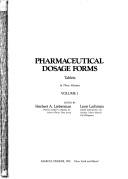 Cover of: Pharmaceutical dosage forms: tablets
