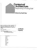 Cover of: Contextual architecture: responding to existing style