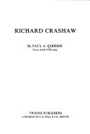 Cover of: Richard Crashaw | Paul A. Parrish