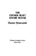 Cover of: The owner-built adobe house by Duane G. Newcomb