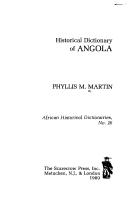 Cover of: Historical dictionary of Angola