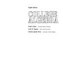 College algebra by Paul Klein Rees