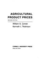 Cover of: Agricultural product prices by William G. Tomek