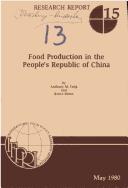 Cover of: Food production in the People's Republic of China