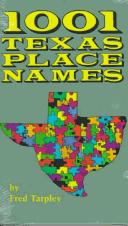Cover of: 1001 Texas place names