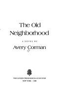 Cover of: The old neighborhood: a novel