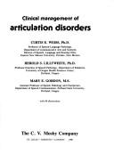 Cover of: Clinical management of articulation disorders