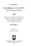 Cover of: History of Edgefield County from the earliest settlements to 1897