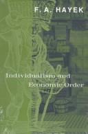 Cover of: Individualism and economic order