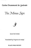 Cover of: The minus sign: selected poems