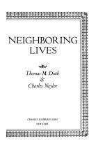 Cover of: Neighboring lives