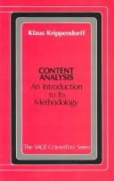 Cover of: Content analysis: an introduction to its methodology