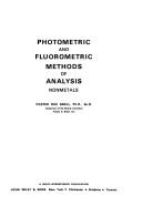 Cover of: Photometric and fluorometric methods of analysis, nonmetals
