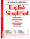 Cover of: English simplified