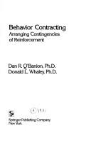 Cover of: Behavior contracting by Dan R. O'Banion