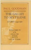 The galley to Mytilene by Paul Goodman