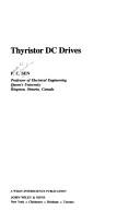 Thyristor DC drives by P. C. Sen