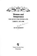 Woman and temperance by Ruth Birgitta Anderson Bordin