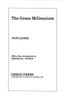 Cover of: The green millennium