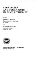 Cover of: Strategies and techniques in family therapy