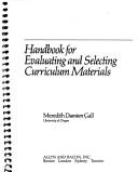 Cover of: Handbook for evaluating and selecting curriculum materials