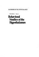 Cover of: Behavioral studies of the hypothalamus